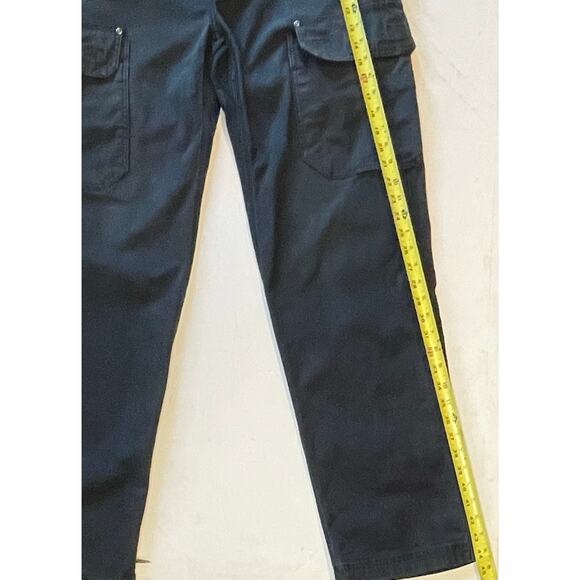 Duluth Trading Co. Flex Fire Hose Cargo Work Pants Black 34x34 Utility Gorpcore - Picture 8 of 14